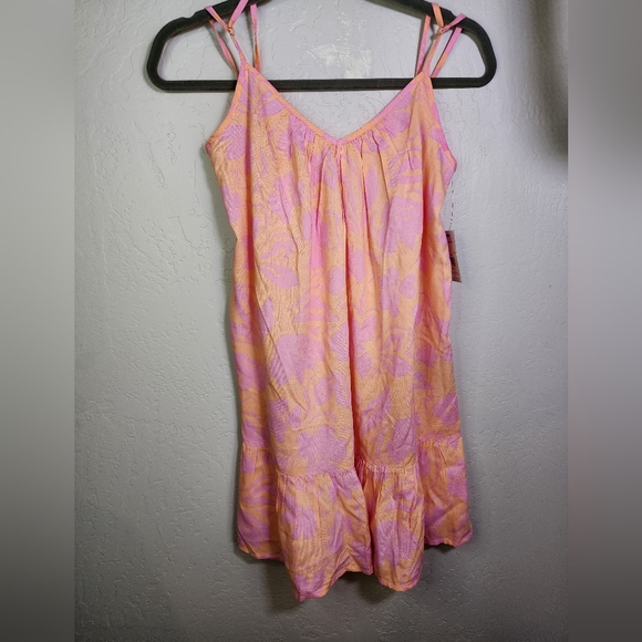 Billabong Sunny Daze Pink Floral Print Mini Dress Size XS - Picture 3 of 9